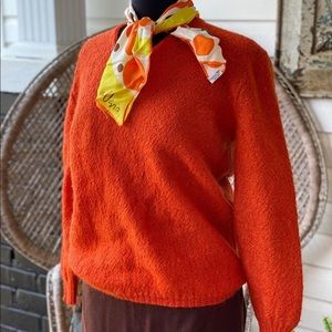 orange vintage sweater